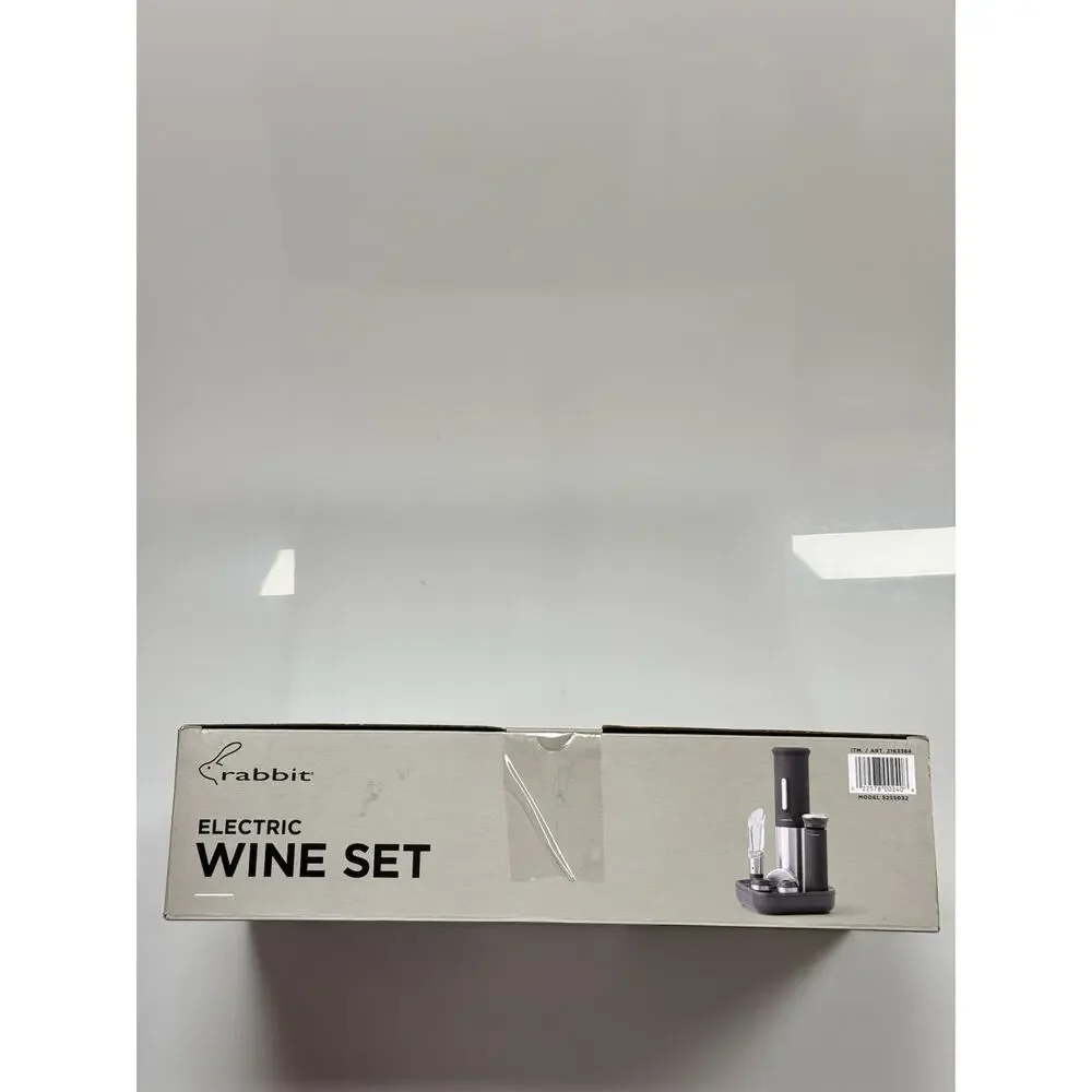 Rabbit Electric Wine Opener Set Rechargeable Corkscrew Gift Boxed